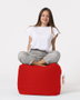 Atelier Del Sofa Square Pouf - Rojo
